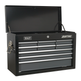 Sealey Topchest 9 Drawer with Ball-Bearing Slides - Black/Grey