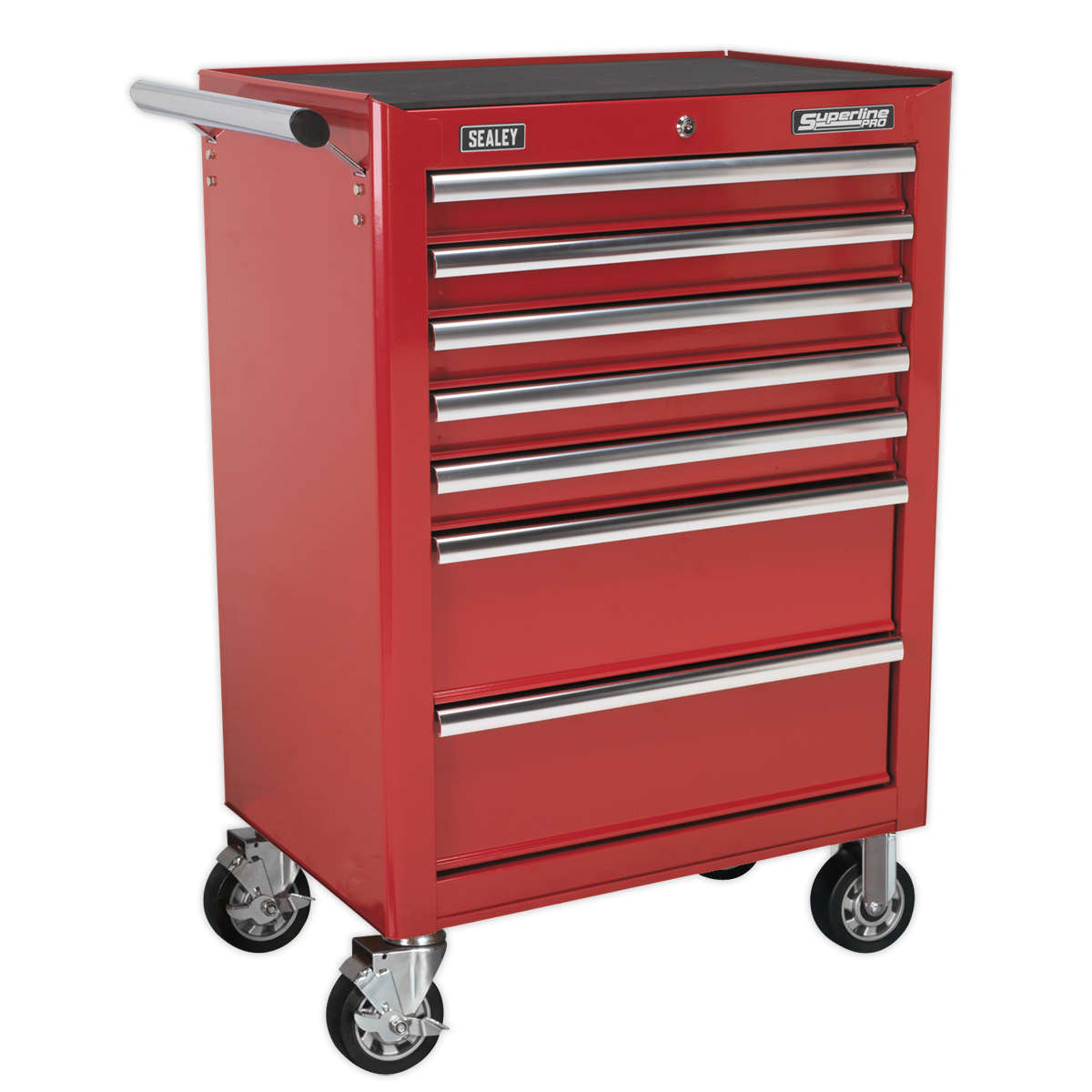 Sealey Rollcab 7 Drawer with Ball-Bearing Slides - Red AP26479T