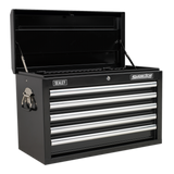 Sealey Topchest 5 Drawer with Ball-Bearing Slides - Black AP33059B