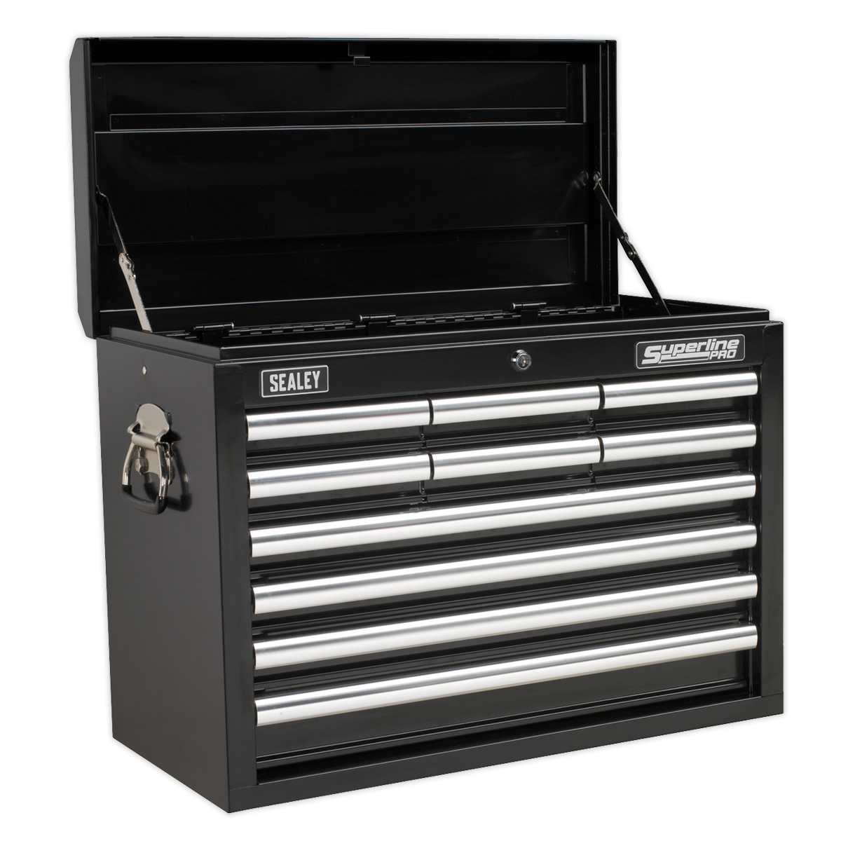 Sealey Topchest 10 Drawer with Ball-Bearing Slides - Black AP33109B