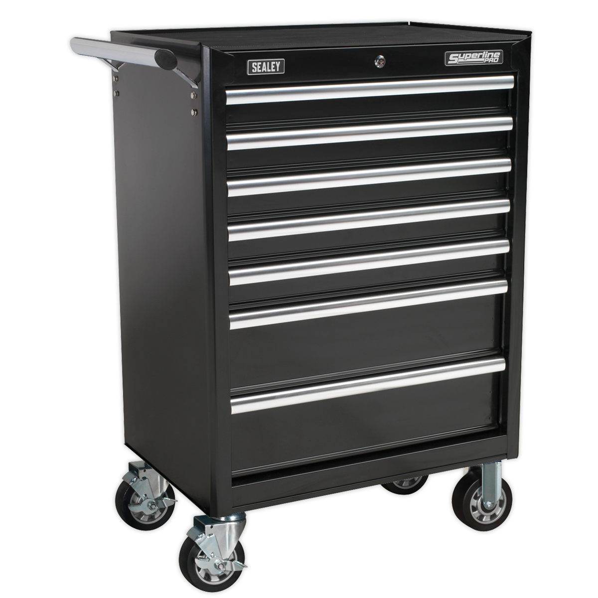 Sealey Rollcab 7 Drawer with Ball-Bearing Slides - Black AP33479B