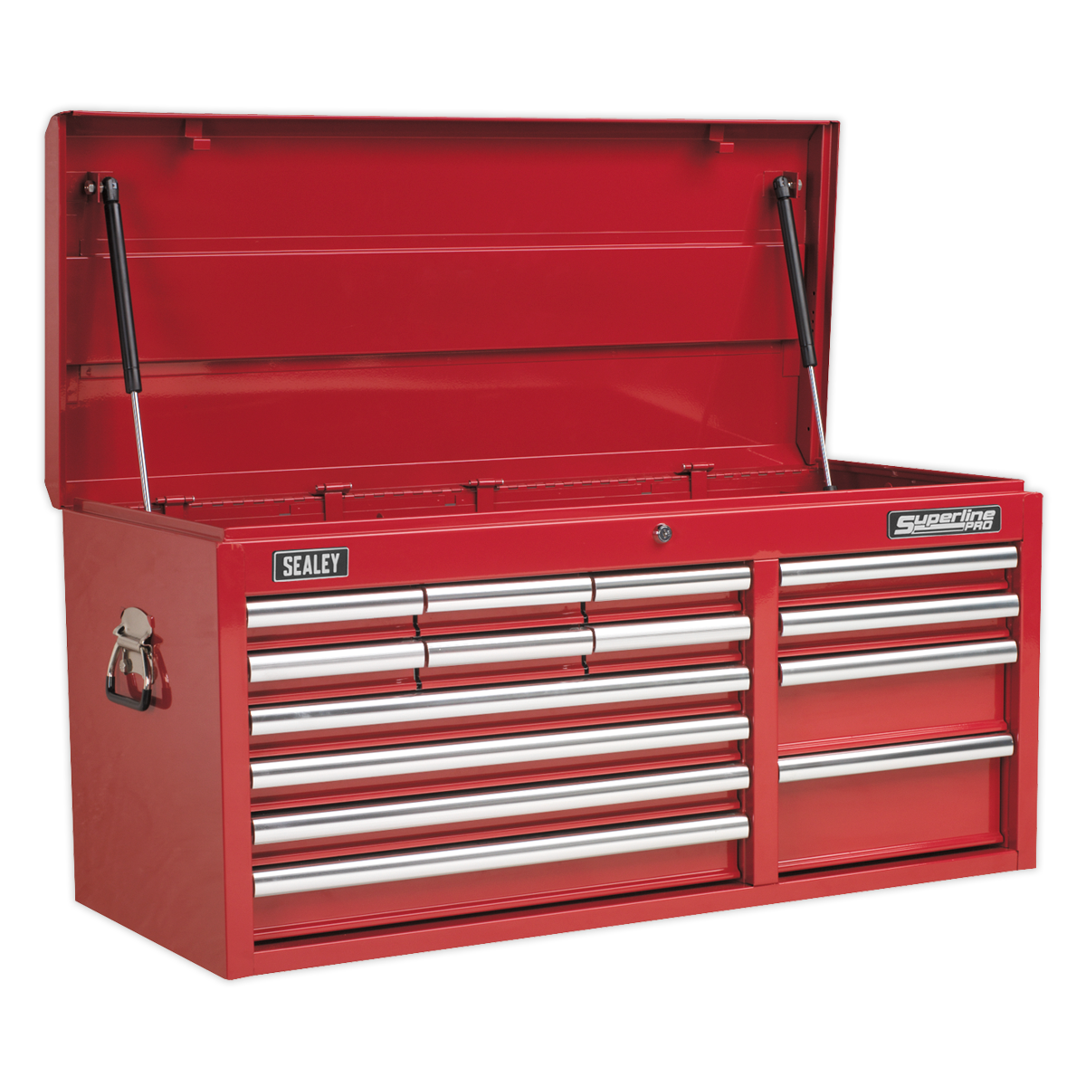 Sealey Topchest 14 Drawer with Ball-Bearing Slides Heavy-Duty - Red