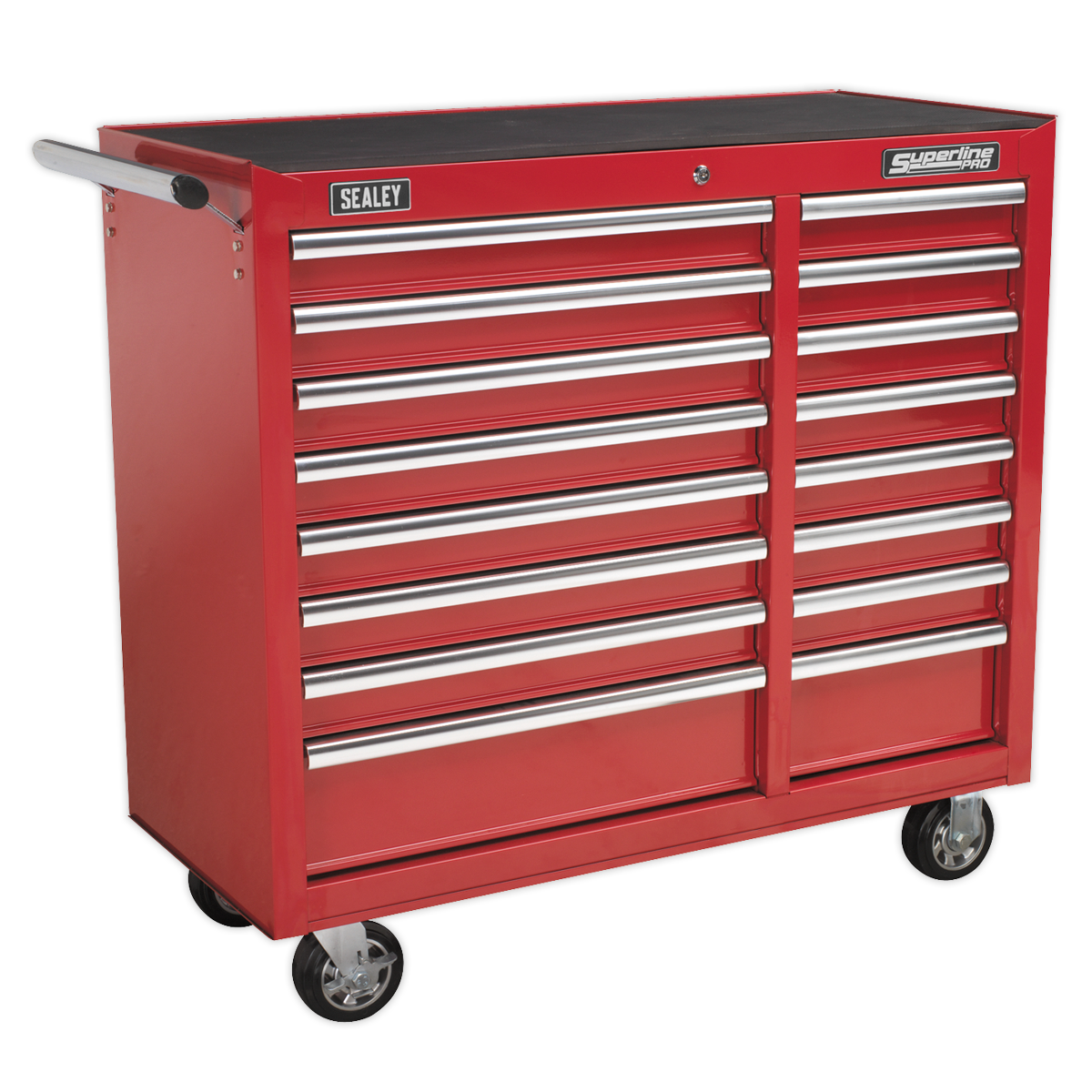 Sealey Rollcab 16 Drawer with Ball-Bearing Slides Heavy-Duty - Red