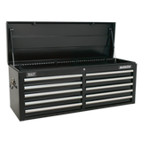 Sealey Topchest 10 Drawer with Ball-Bearing Slides - Black AP5210TB