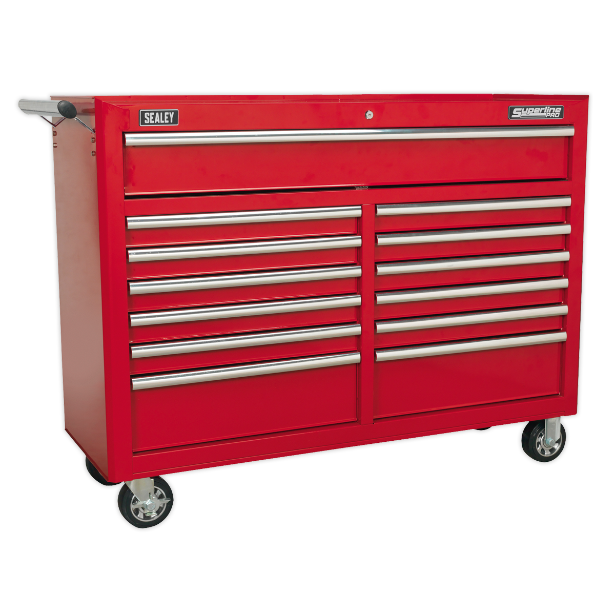 Sealey Rollcab 13 Drawer with Ball-Bearing Slides - Red