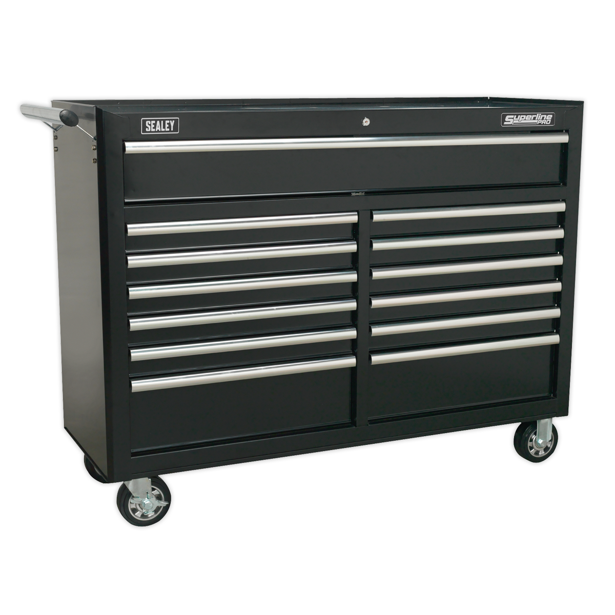 Sealey Rollcab 13 Drawer with Ball-Bearing Slides - Black