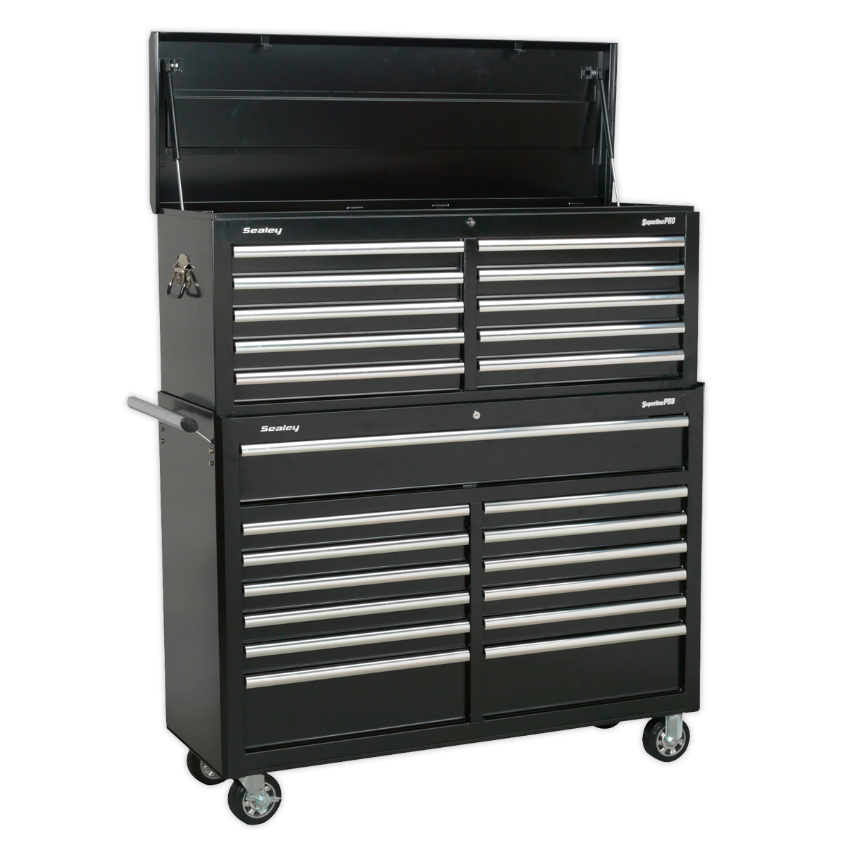 Sealey Tool Chest Combination 23 Drawer with Ball-Bearing Slides - Black