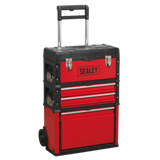 Sealey Mobile Steel/Composite Toolbox - 3 Compartment