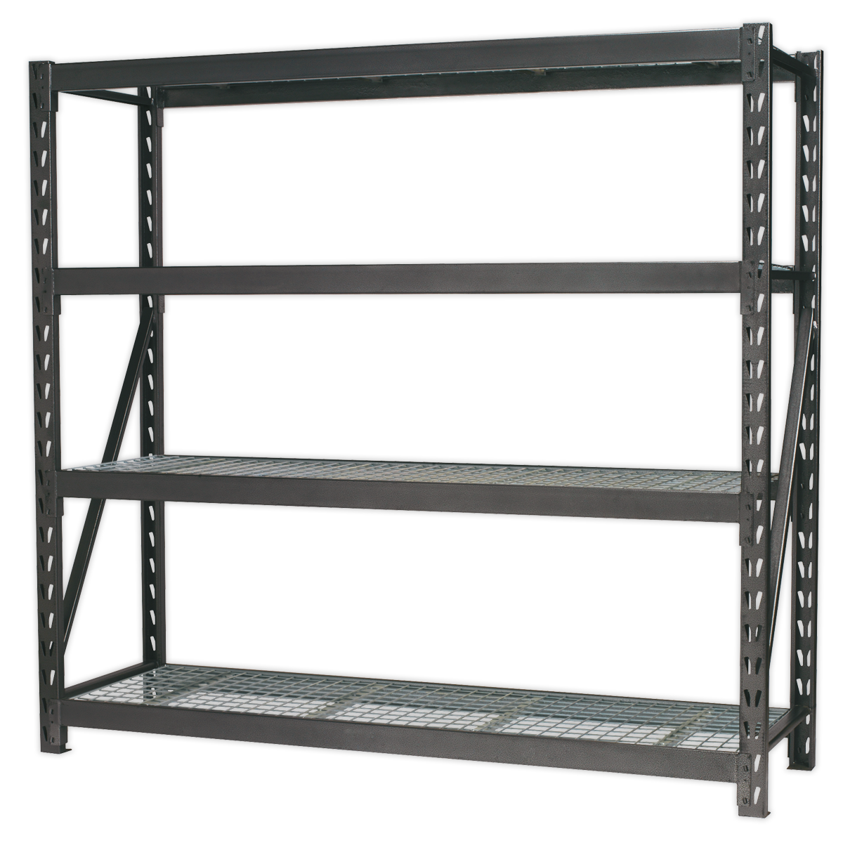 Sealey Heavy-Duty Racking Unit with 4 Mesh Shelves 640kg Capacity Per Level 1956mm