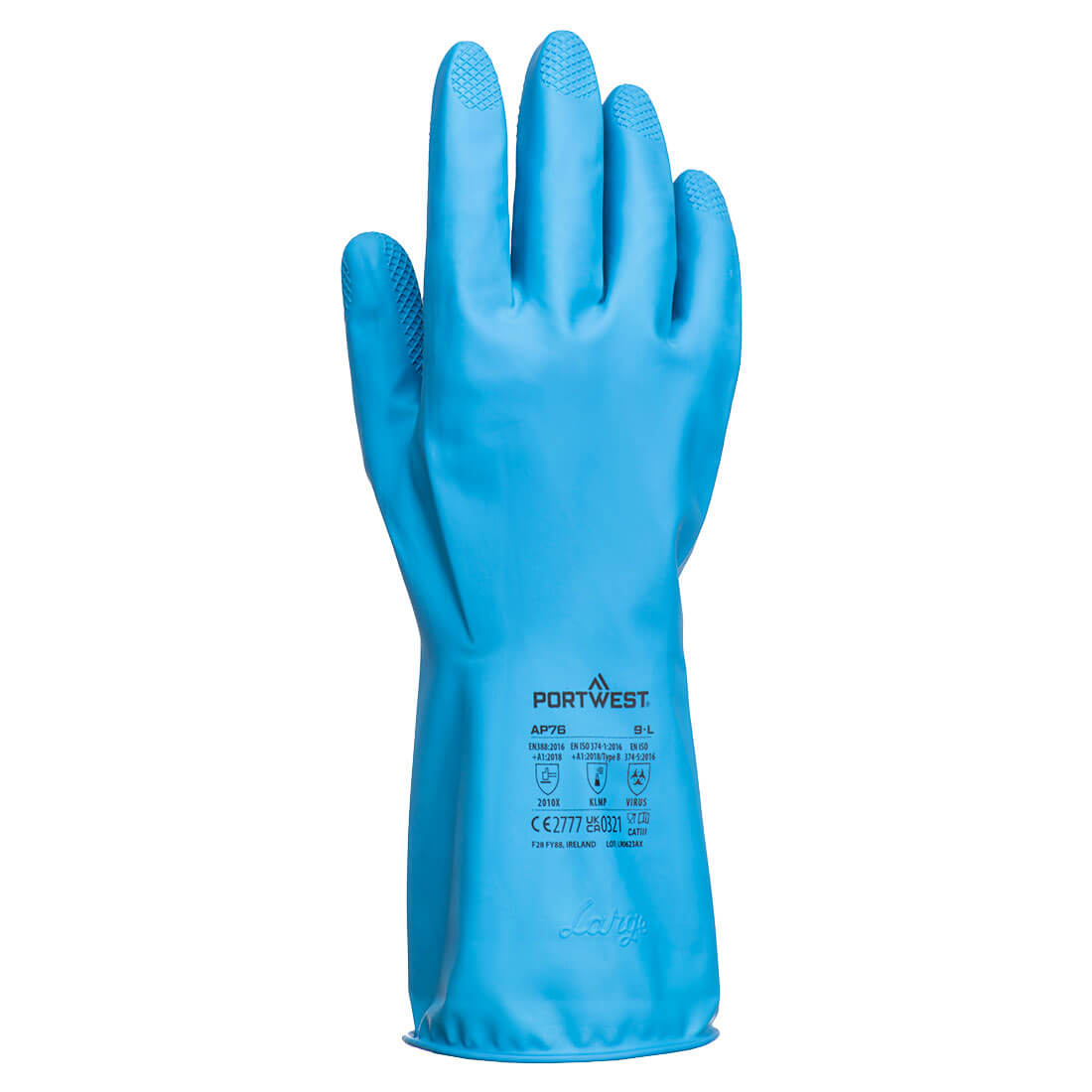 Portwest FD Chemical B Latex Light Gauntlet (Pk12)