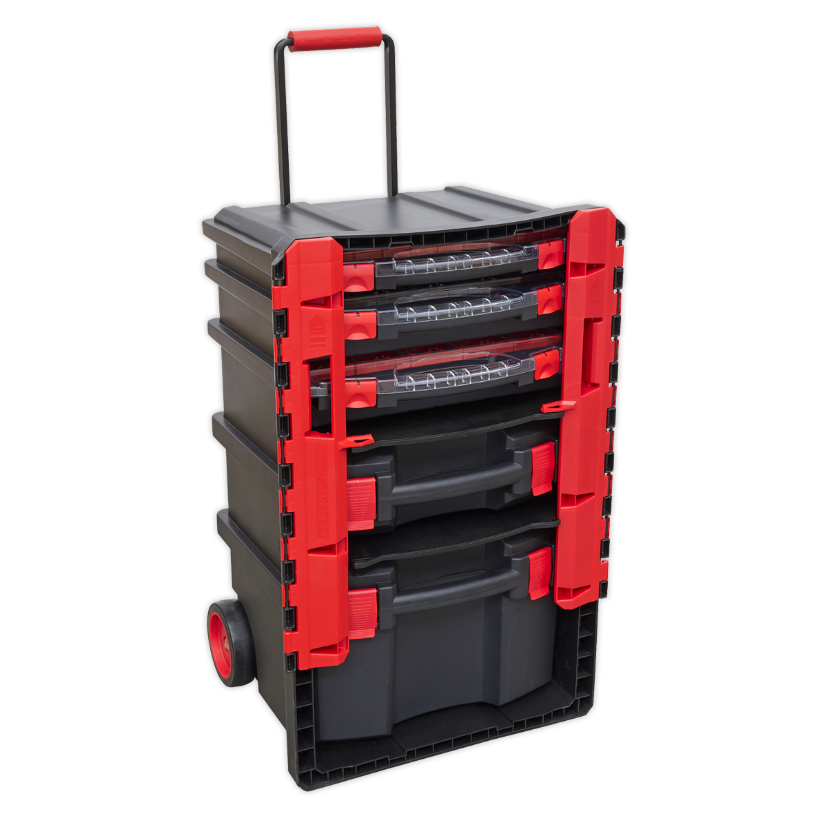 Sealey Professional Mobile Toolbox with 5 Removable Storage Cases