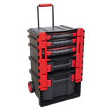 Sealey Professional Mobile Toolbox with 5 Removable Storage Cases