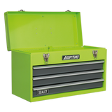 Sealey Tool Chest 3 Drawer Portable with Ball-Bearing Slides - Green/Grey