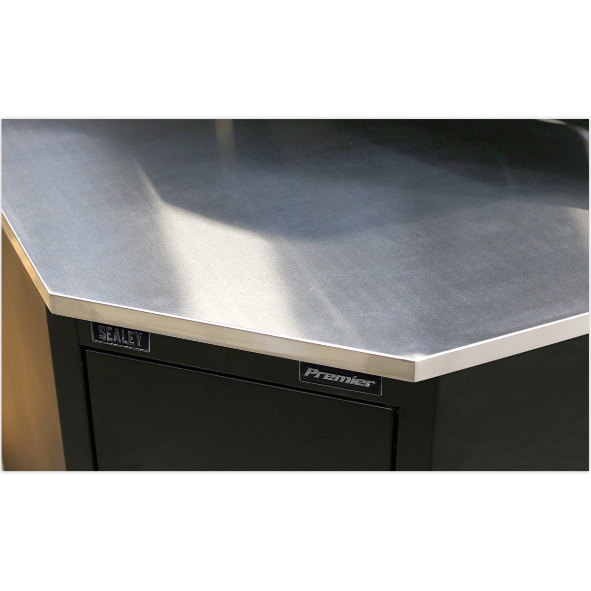 Sealey Stainless Steel Corner Worktop 930mm