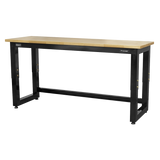 Sealey Steel Adjustable Workbench with Wooden Worktop 1830mm - Heavy-Duty