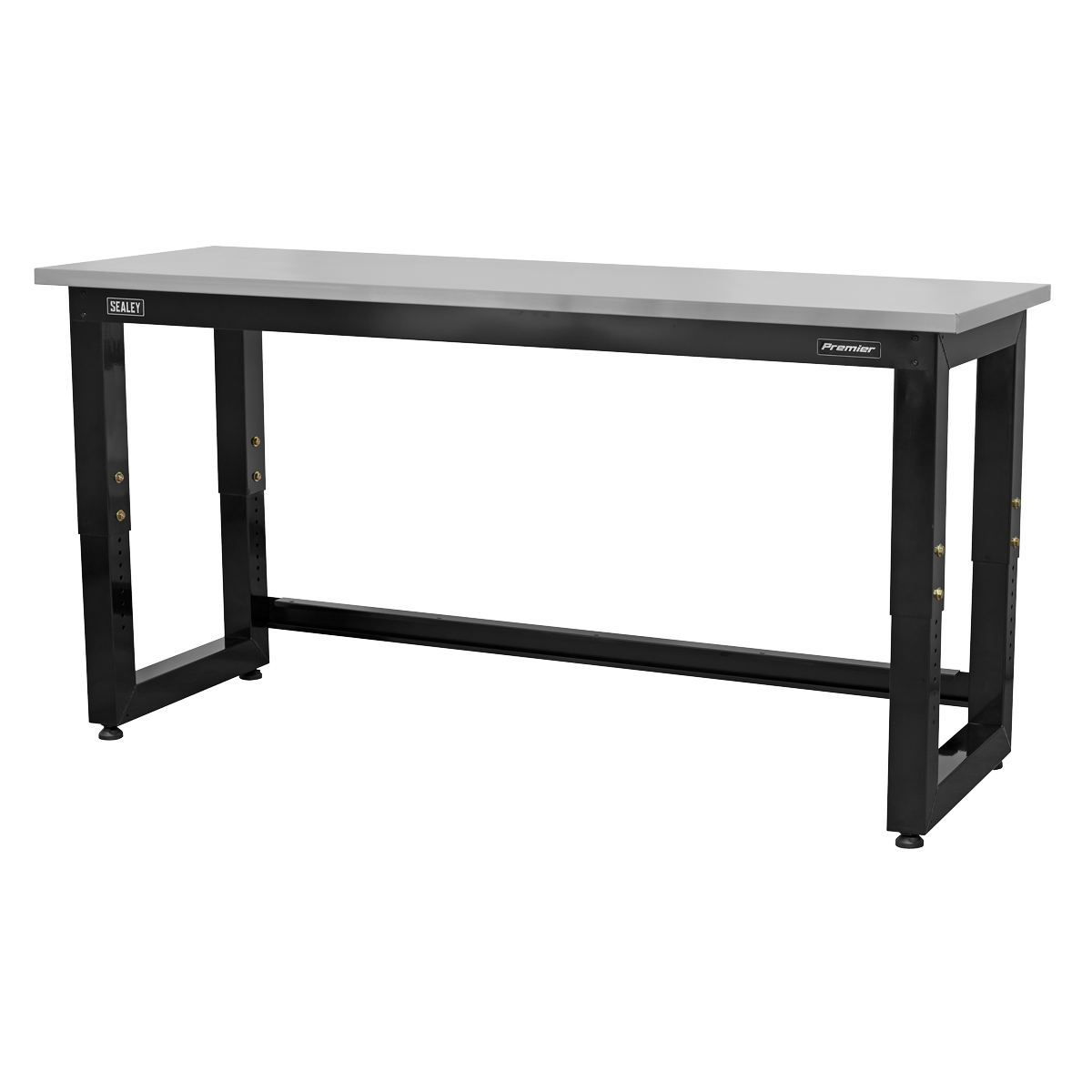 Sealey Steel Adjustable Workbench with Stainless Steel Worktop 1830mm - Heavy-Duty