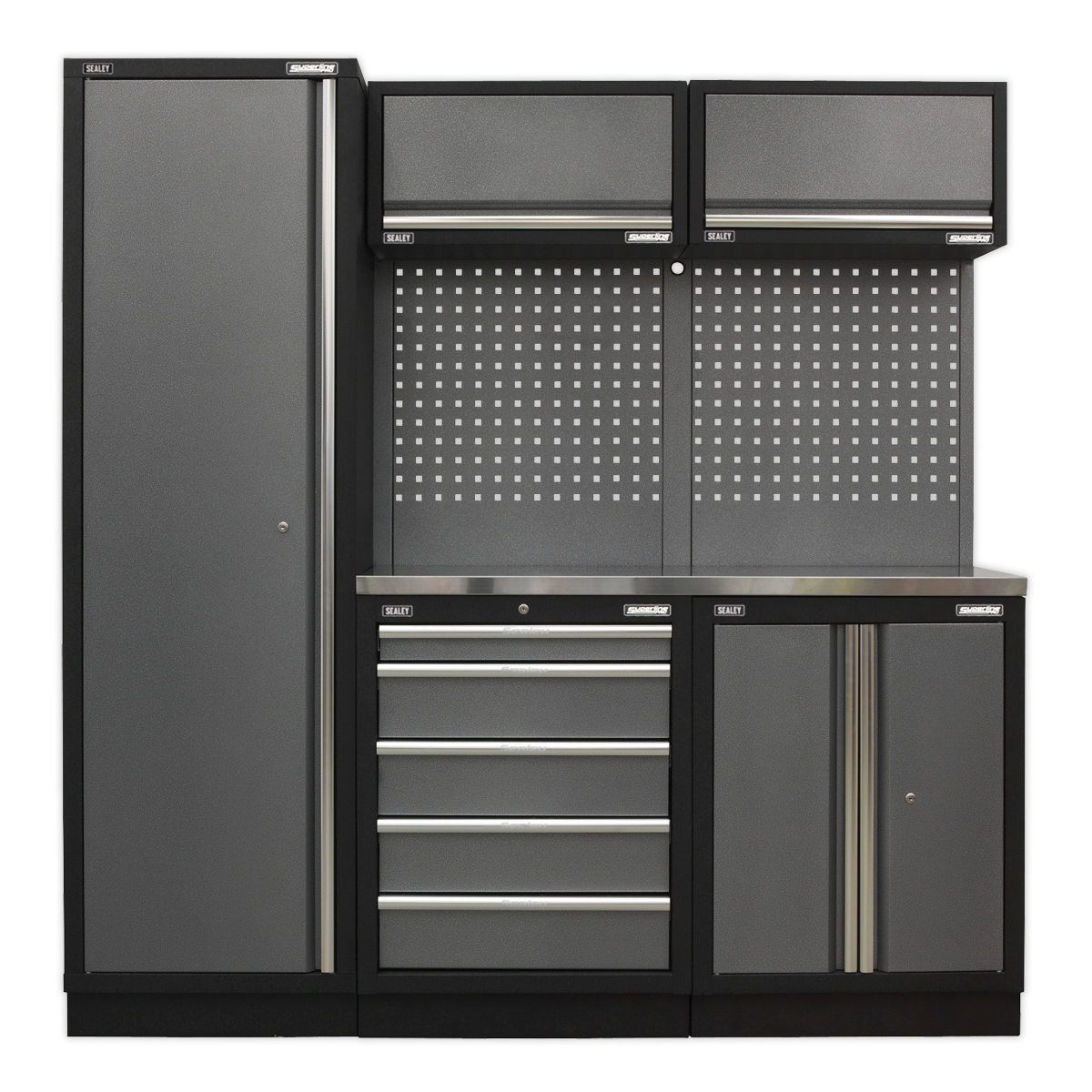 Sealey Superline PRO® 2.0m Storage System - Stainless Worktop