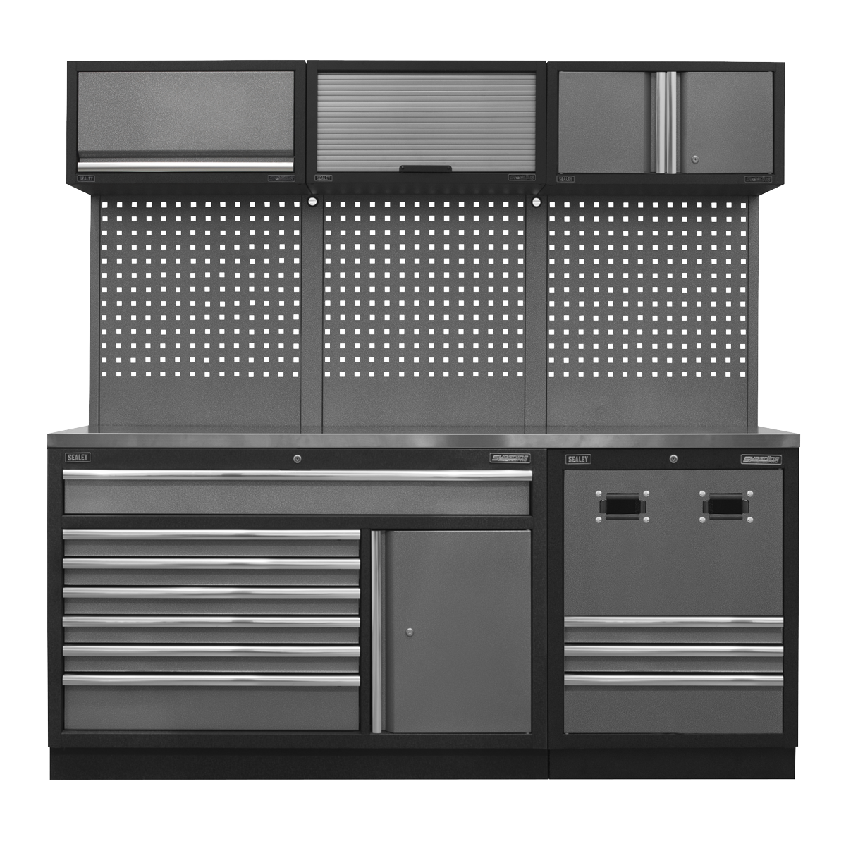 Sealey Modular Storage System Combo - Stainless Steel Worktop