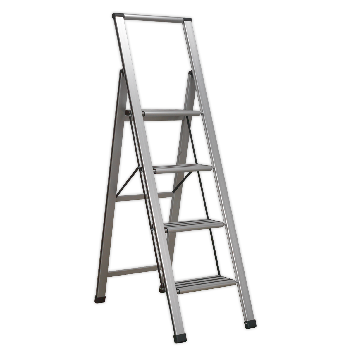 Sealey Aluminium Professional Folding Step Ladder 4-Step 150kg Capacity