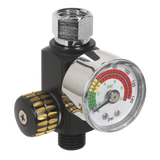 Sealey On-Gun Air Pressure Regulator/Gauge