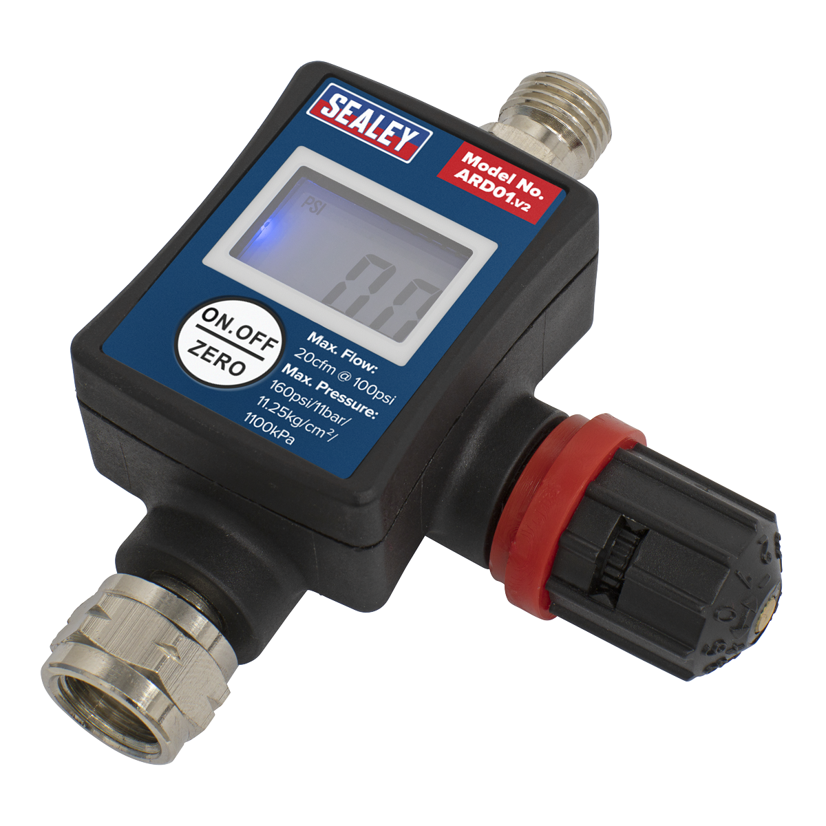 Sealey On-Gun Digital Pressure Regulator/Gauge