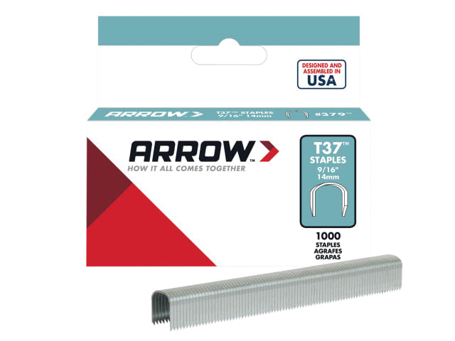 Arrow T37 Staples 12mm (1/2in) (Box 1000)