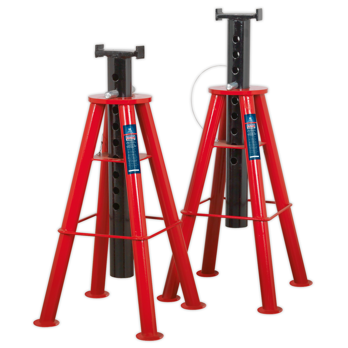 Sealey Axle Stands (Pair) 10 Tonne Capacity per Stand High Level