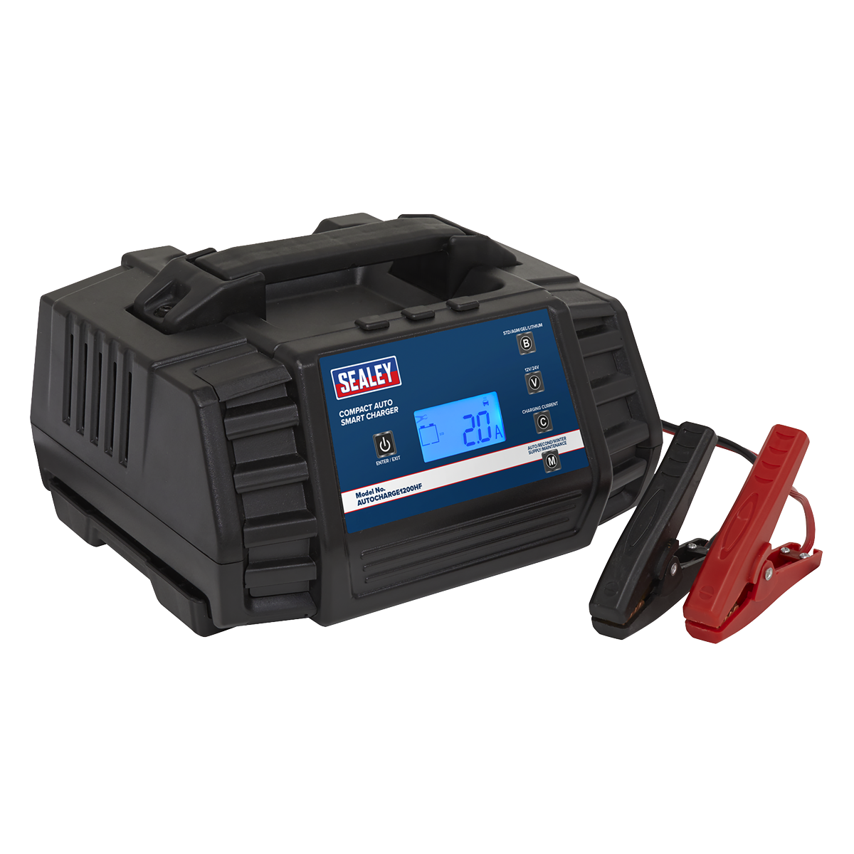 Sealey Compact Auto Smart Charger & Maintainer 12A 12/24V