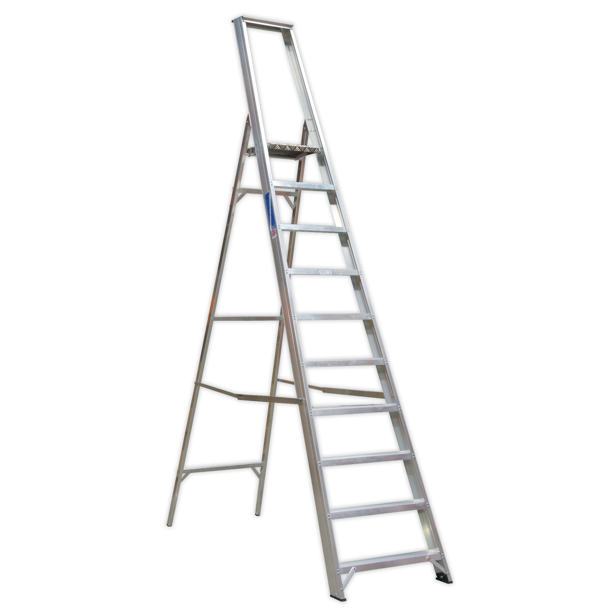 Sealey Aluminium Step Ladder 10-Tread Industrial BS 2037/1
