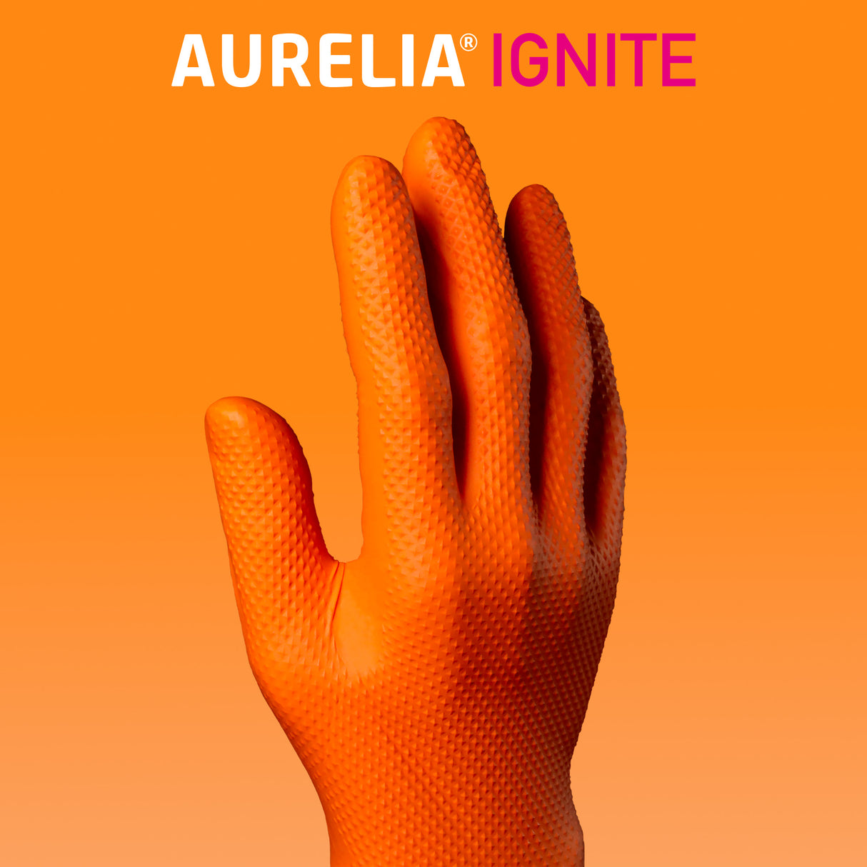 Aurelia Ignite Diamond Textured Powder Free Nitrile Gloves
