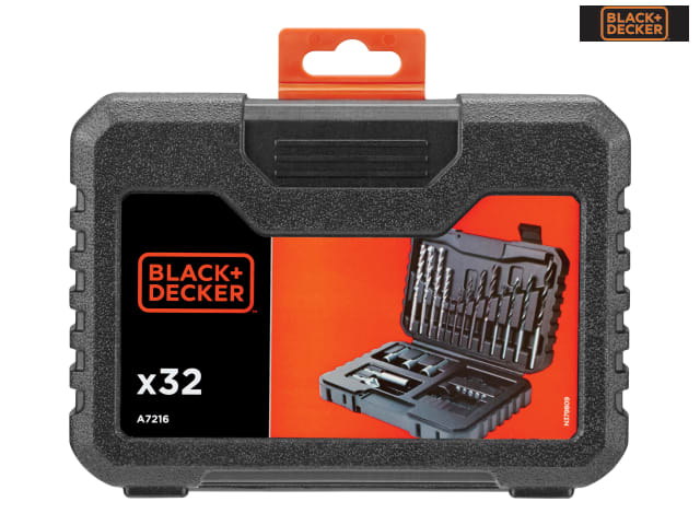 BLACK + DECKER A7216 Drill & Driver Set 32 Piece