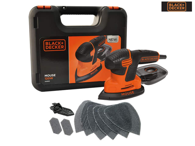 BLACK + DECKER KA2500K-GB Compact Mouse® Sander 120W 240V