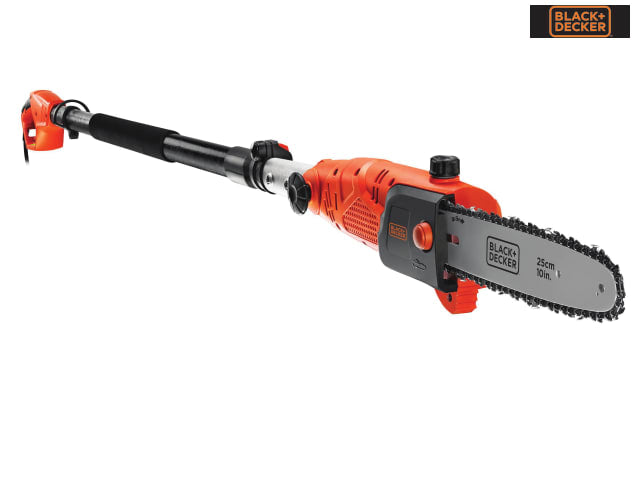 BLACK + DECKER PS7525 Corded Pole Saw 25cm Bar 800W 240V