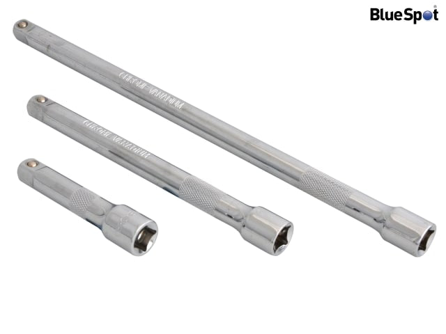 BlueSpot Tools 3/8in Square Drive CV Extension Bar Set 3 Piece