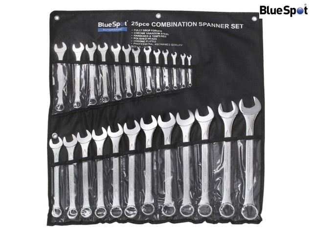 BlueSpot Tools Combination Spanner Set, 25 Piece