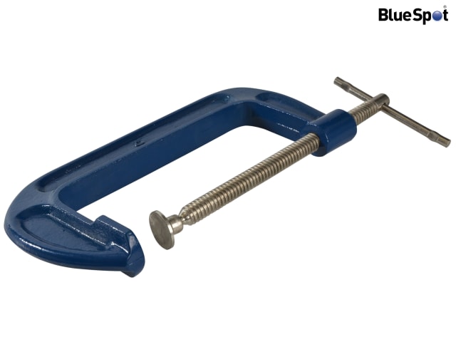 BlueSpot Tools Fine Thread G-Clamp 100mm (4in)