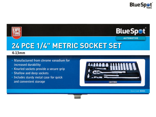 BlueSpot Tools Metric & Imperial Nut Driver Set, 14 Piece