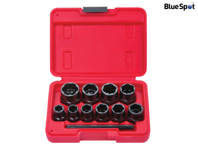 BlueSpot Tools Bolt Remover Set 9-19mm 10 Piece