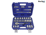 BlueSpot Tools 1/2in Hex & 12 Point Socket Set, 32 Piece