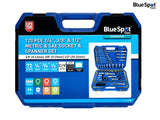 BlueSpot Tools 1/2in, 3/8in & 1/4in Metric Socket Set, 120 Piece