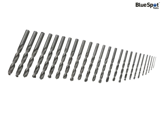 BlueSpot Tools HSS Drill Bit Set, 25 Piece