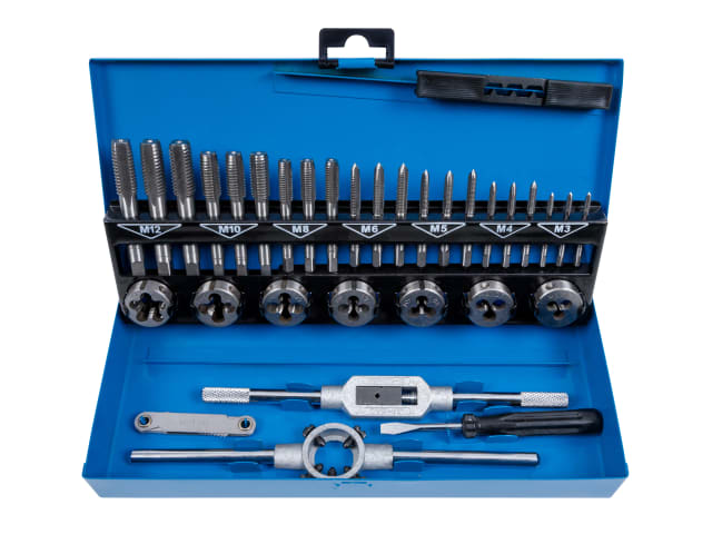 BlueSpot Tools Metric Tap and Die Set, 32 Piece