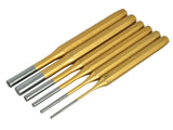 BlueSpot Tools Gold Pin Punch Set 6 Piece