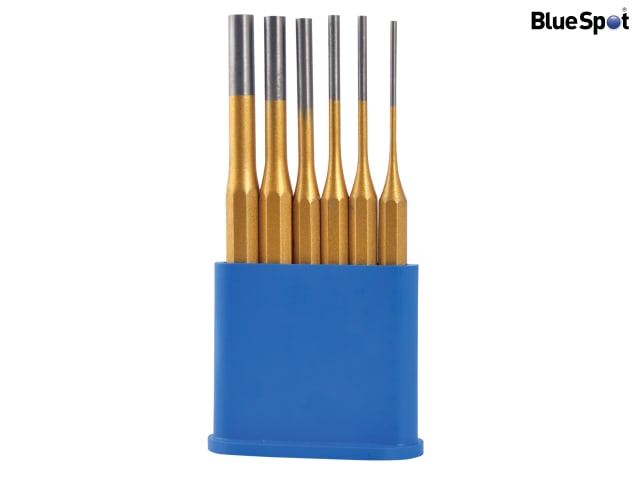 BlueSpot Tools Gold Pin Punch Set 6 Piece