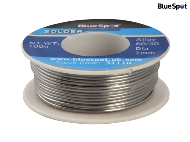 BlueSpot Tools Flux Covered Solder 100g 60/40