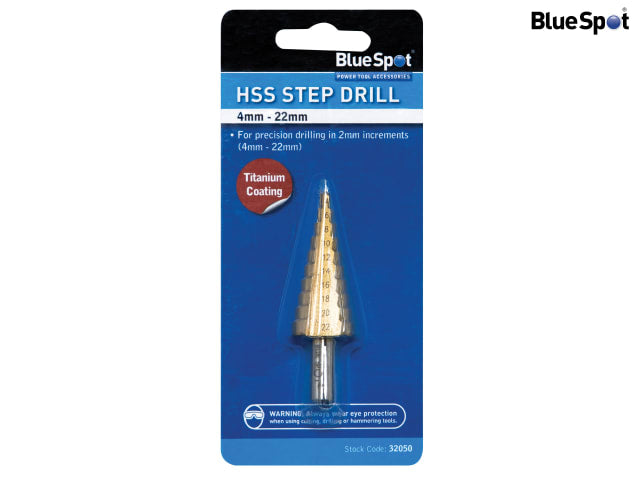 BlueSpot Tools HSS Step Drill 4-22mm