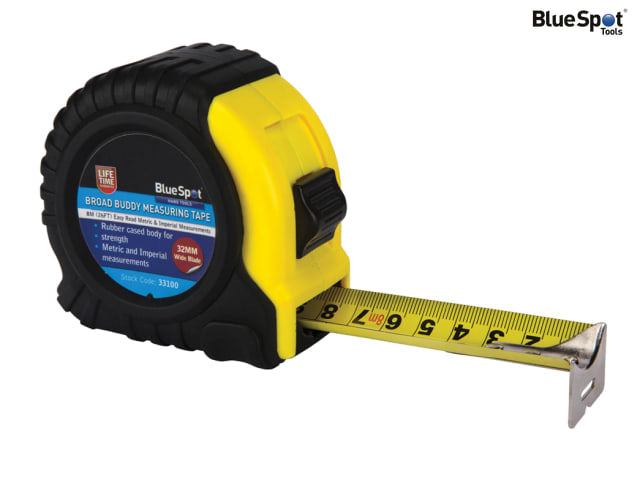 BlueSpot Tools Broad Buddy Pocket Tape 8m/26ft (Width 32mm)