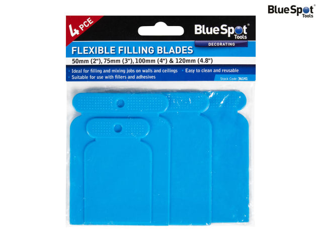 BlueSpot Tools Flexible Filling Blade Set, 4 Piece