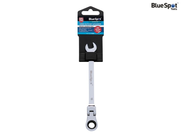 BlueSpot Tools 180° Flexible Head Ratchet Spanner 10mm