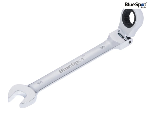 BlueSpot Tools 180° Flexible Head Ratchet Spanner 14mm